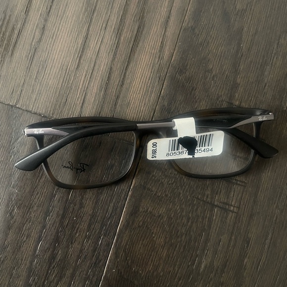 NWT Ray-Ban Black and Brown Wayfarer Glasses - Picture 2 of 2